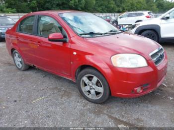  Salvage Chevrolet Aveo