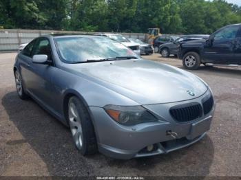  Salvage BMW 6 Series