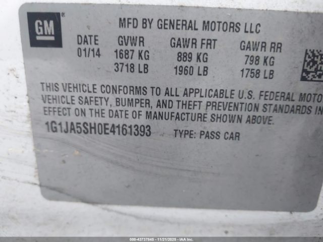 Chevrolet Sonic Ls Auto Image 10