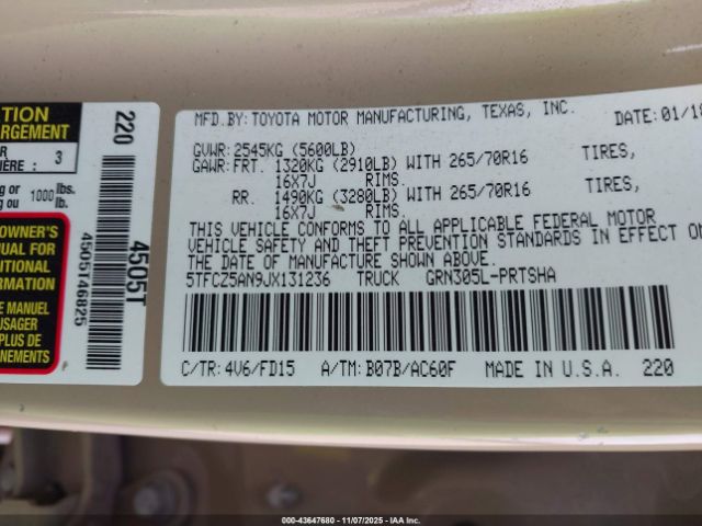 Toyota Tacoma Trd Off Road Image 7