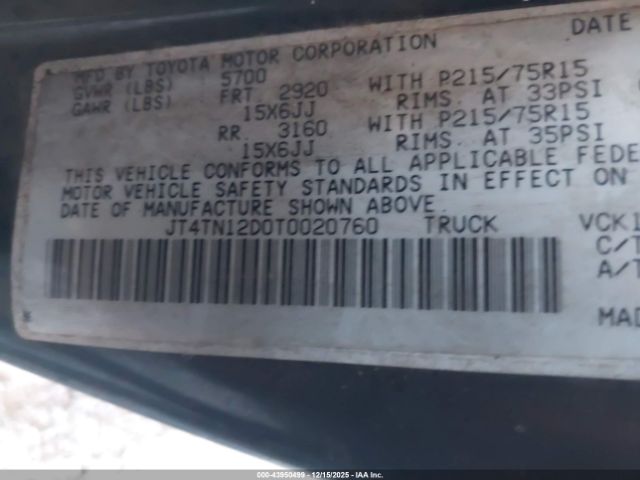 Toyota T100 Xtracab Image 2