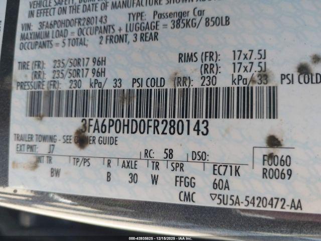 Ford Fusion Se Image 7