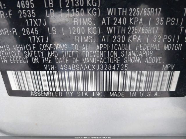 Subaru Outback 2.5i Image 2