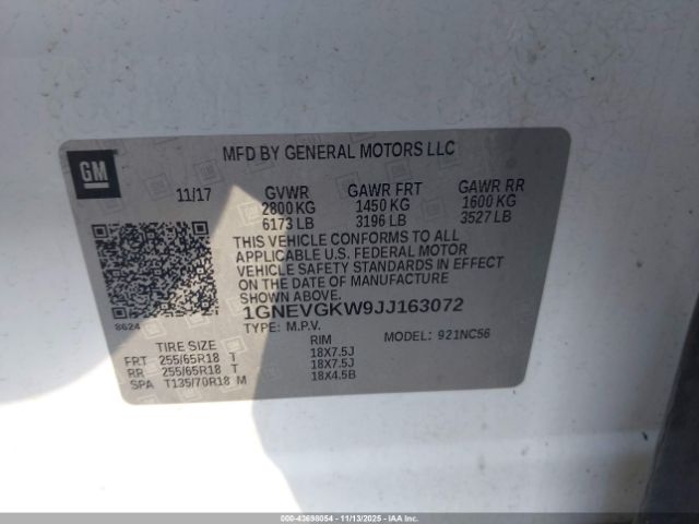 Chevrolet Traverse 1lt Image 7