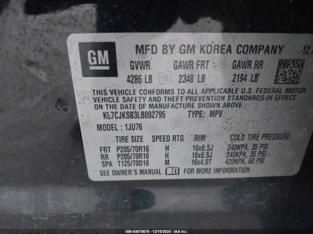 Chevrolet Trax Fwd Ls Image 12