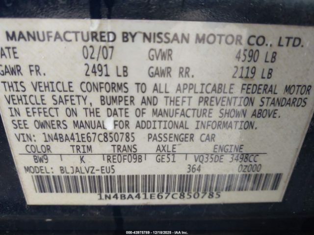 Nissan Maxima 3.5 Se Image 9