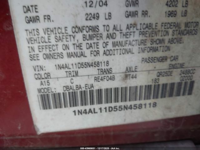 Nissan Altima 2.5 S Image 4