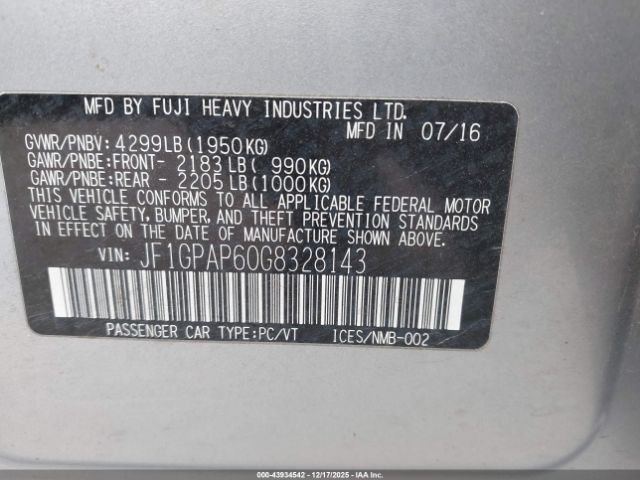 Subaru Impreza 2.0i Sport Premium Image 10