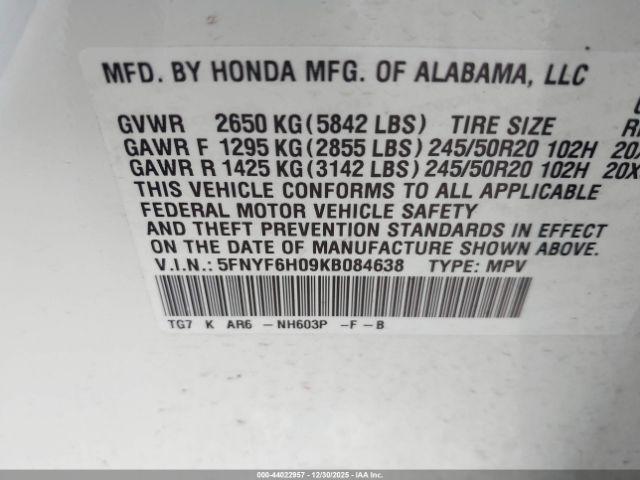 Honda Pilot Elite Image 12