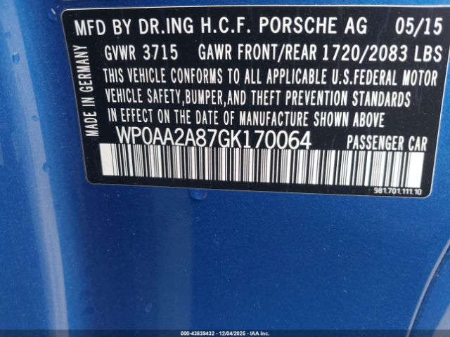 Porsche Cayman Black Edition Image 14